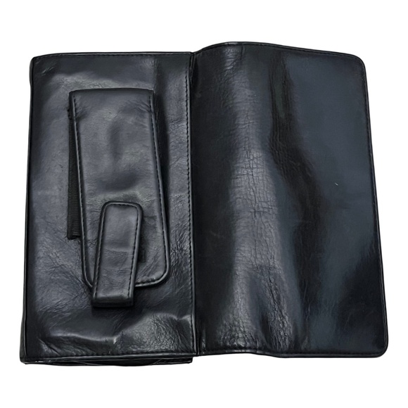 Hobo International Convertable Crossbody Wallet Bag Black Leather Organizer - Picture 11 of 12